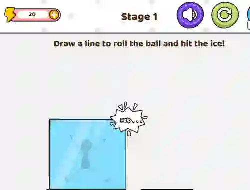 Laro Save The Stick Draw Line online