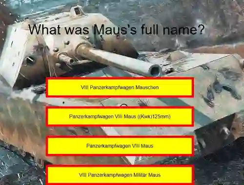 Laro Tank Quiz: Maus online