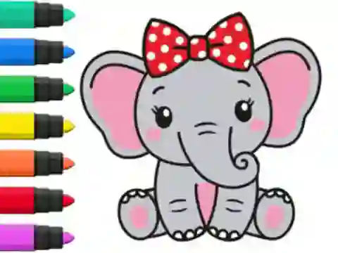 Laro Coloring Book: Elephant online