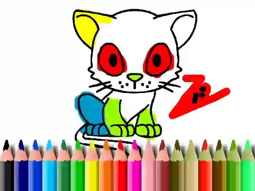 Laro Back To School: Cat Coloring online