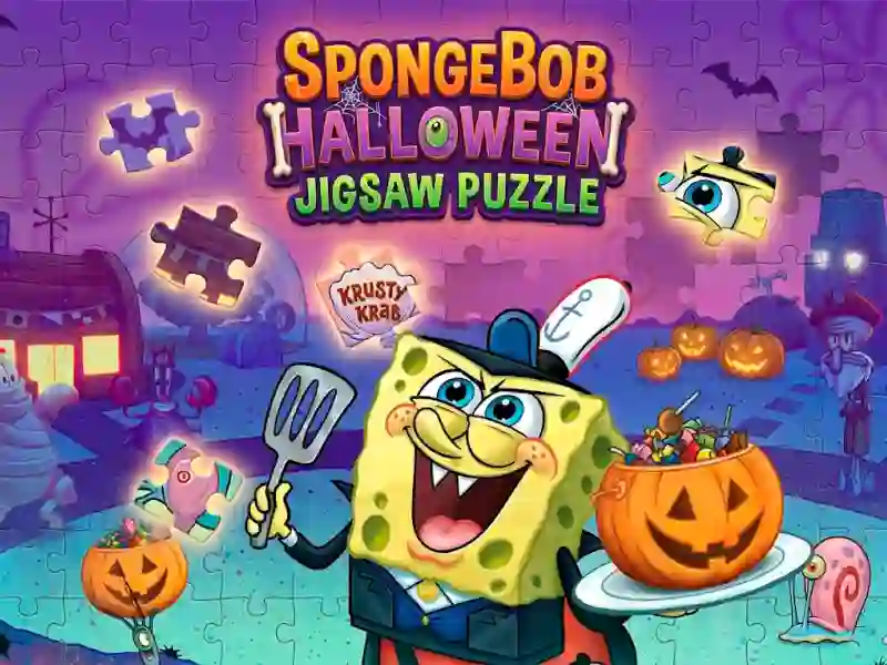 Laro SpongeBob Halloween Jigsaw Puzzle online