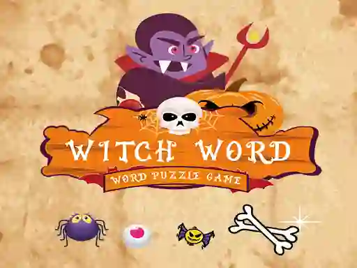 Laro Witch Word Halloween Puzzel Game online