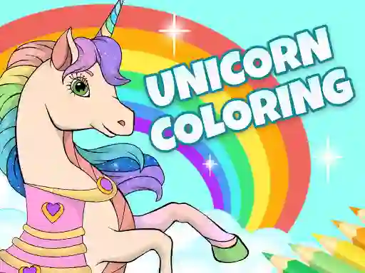 Laro Unicorn Dress Up Coloring Book online
