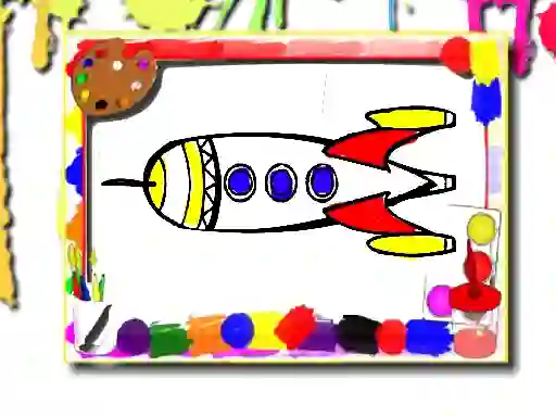 Laro Rockets Coloring Book online