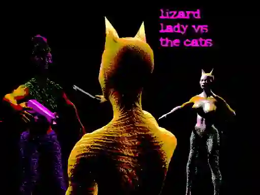 Laro Lizard Lady Vs The Cats online