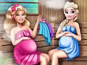 Laro Cute Mommies Pregnant Sauna online