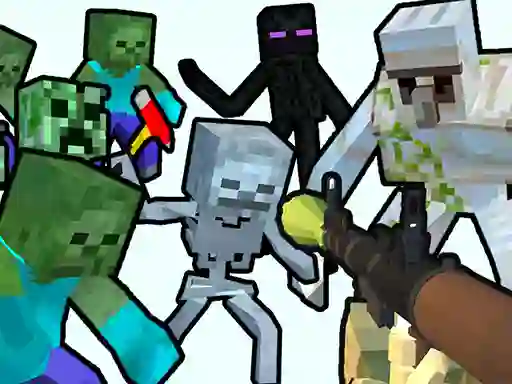Laro Minecraft Shooter Save Your World online