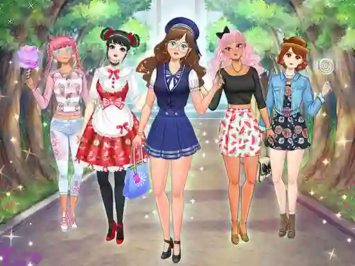 Laro High School Anime Dress Up online