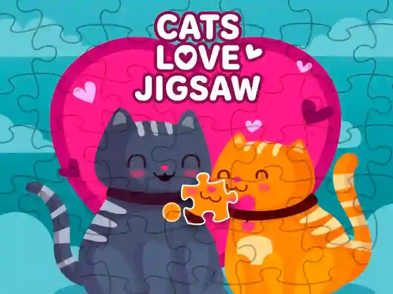 Laro Cats love jigsaw online