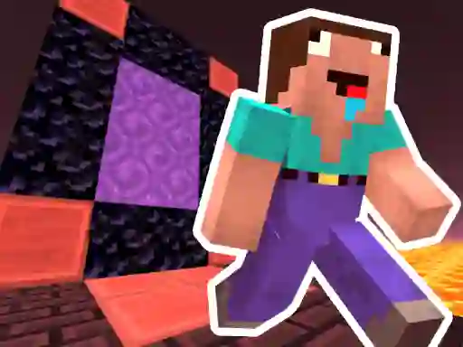 Laro Noob Steve Nether online