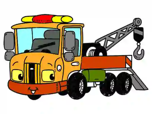 Laro Tow Trucks Coloring online