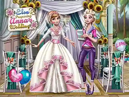 Laro Elsa Preparing Anna's Wedding online