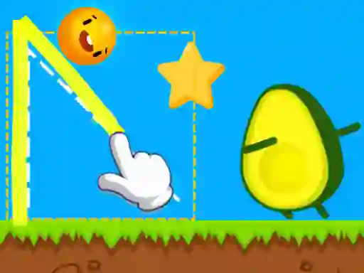 Laro Where's My Avocado Draw Lines online