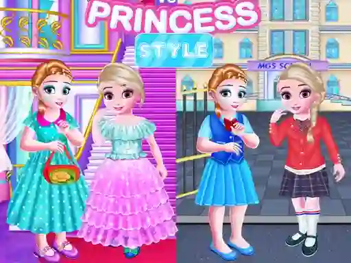 Laro Little Girls School vs Princess Style online