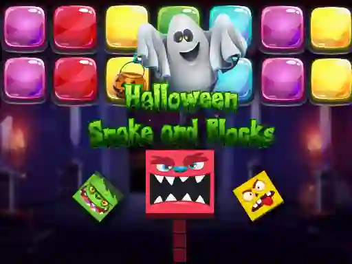 Laro Halloween Snake and Blocks online