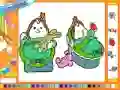 Laro Online coloring baby twins online