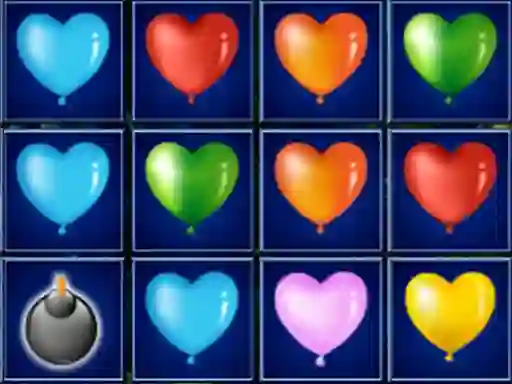Laro Heart Balloons Block Collapse online