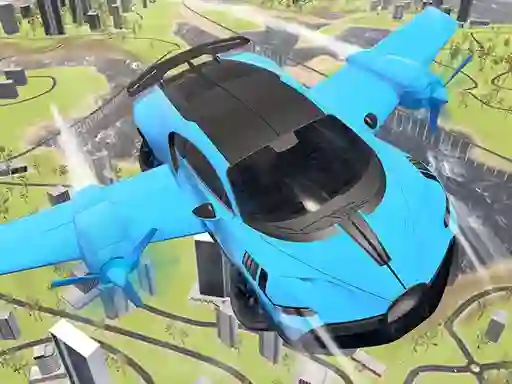 Laro Real Sports Flying Car 3d online