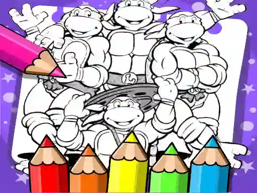 Laro Ninja Turtle Coloring Book online