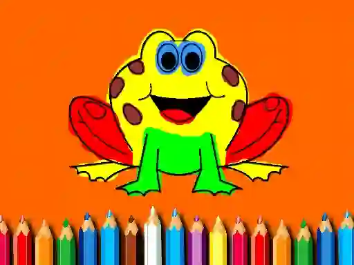 Laro Back To School: Frog Coloring Book online