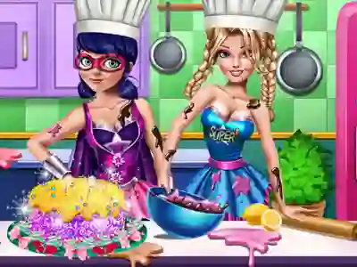 Laro SuperHero Cooking Contest online
