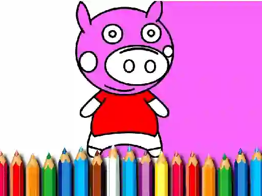 Laro Back To School Coloring Book Pig online
