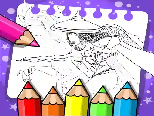 Laro Raya And The Last Dragon Coloring Book online