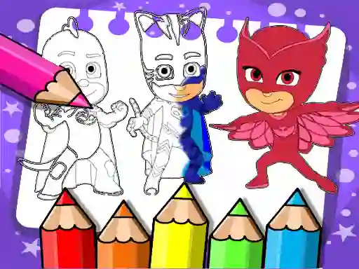 Laro PJ Masks Coloring Book online