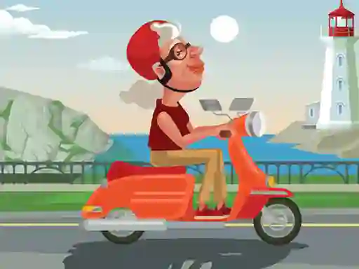 Laro City Scooter Ride Coloring online