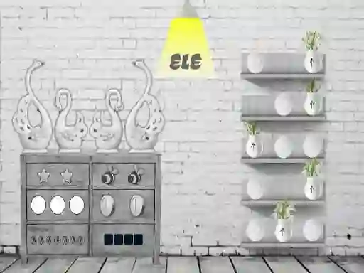 Laro Black and white House Escape online