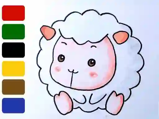 Laro Baby sheep ColoringBook online