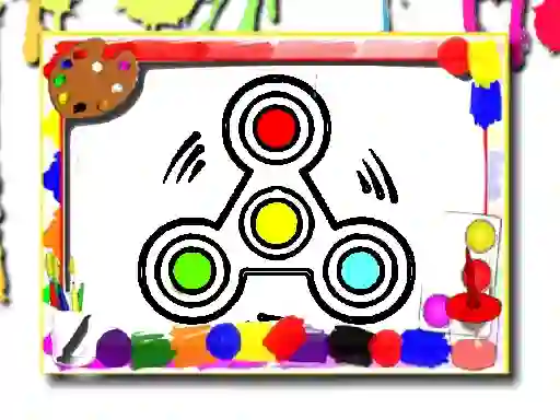 Laro Fidget Spinner Coloring Book online