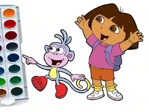 Laro Dora The Explorer Coloring Book online
