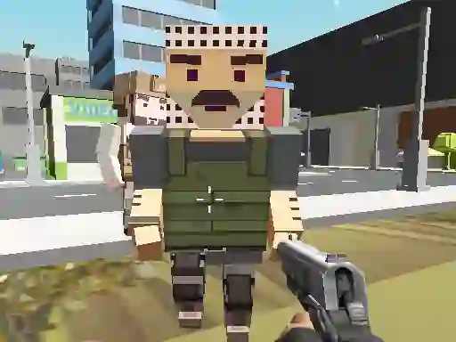 Laro Block Pixel Cop: Gun Craft In Robbers World online