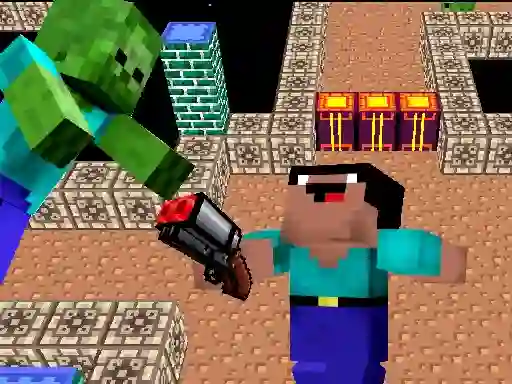 Laro Space Adventure: Noobiks Battle vs Zombies online