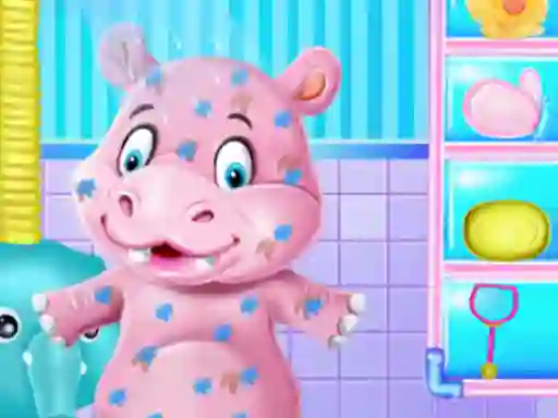 Laro Baby Hippo Bath Time online