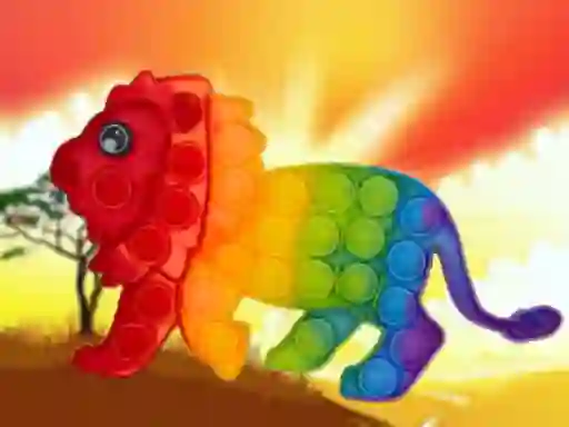 Laro Wild Animals Pop It Jigsaw online