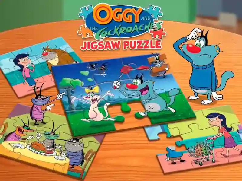 Laro Oggy and the Cockroaches Jigsaw Puzzle online
