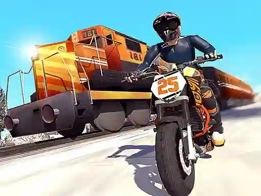 Laro Trail Bike vs Train Race online