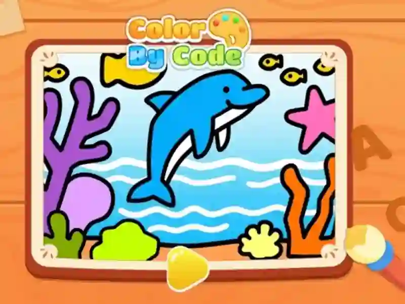 Laro Color By Code: Dolphin online