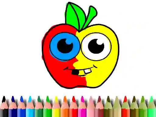 Laro Back To School: Apple Coloring Book online
