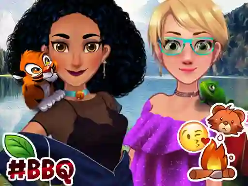 Laro Jasmine & Rapunzel on Camping online
