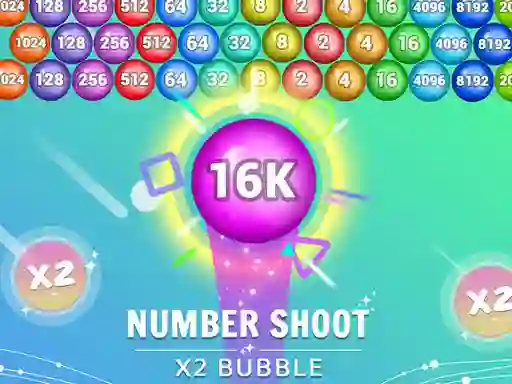 Laro Number Shoot x 2 bubble online