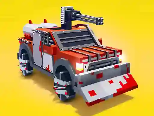 Laro Zombie Derby Blocky Roads online