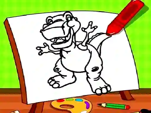 Laro Easy Kids Coloring Dinosaur online