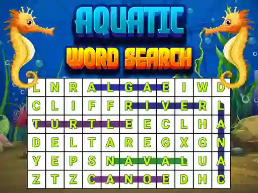 Laro Aquatic Word Search online