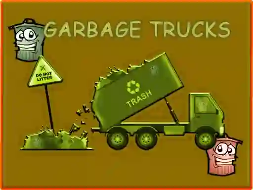 Laro Garbage Trucks Hidden Trash Can online