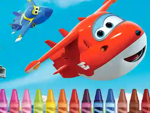 Laro Superwings Coloring online