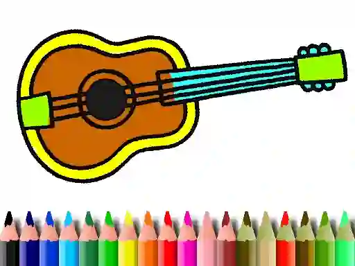 Laro Back To School: Music Instrument Coloring Book online