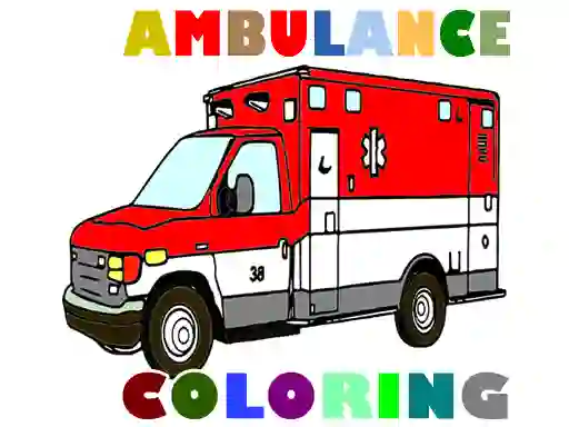 Laro Ambulance Trucks Coloring Pages online